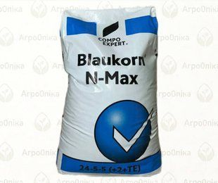 Blaukorn&reg; N-Max 24-5-5 (+2MgO+21SO3+TE) - Високоазотне безхлорне добриво для інтенсивного росту, 25 кг AG99967 фото