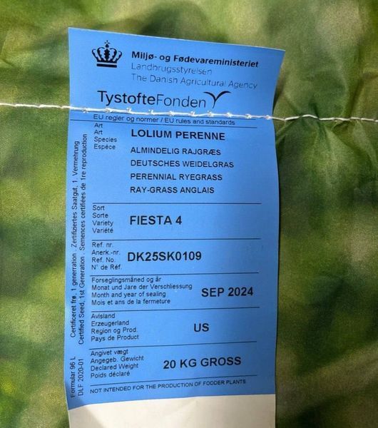 Насіння газонної трави DLF "Fiesta 4", 20 кг AG99925 фото